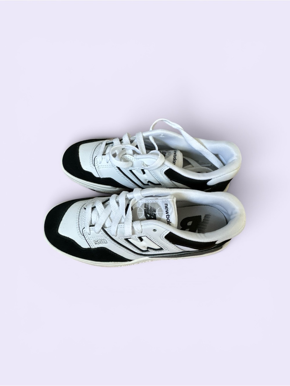 New Balance 550 Kids Sneakers White/Black Size 4Y NIB